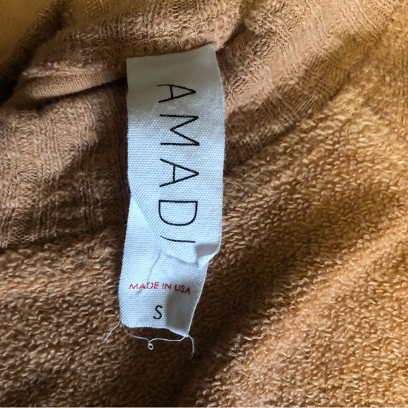 Anthropologie | Drawstring Sweatshirt Amadi Margie Terry Size Small - Picture 8 of 11